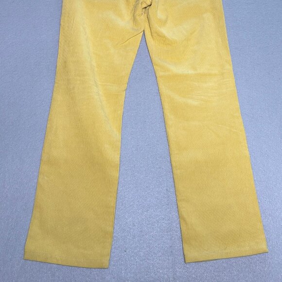 Sid Mashburn Straight Yellow Mens Corduroy 5 Pocket Pants 33 / 32 Button Fly - Picture 13 of 14